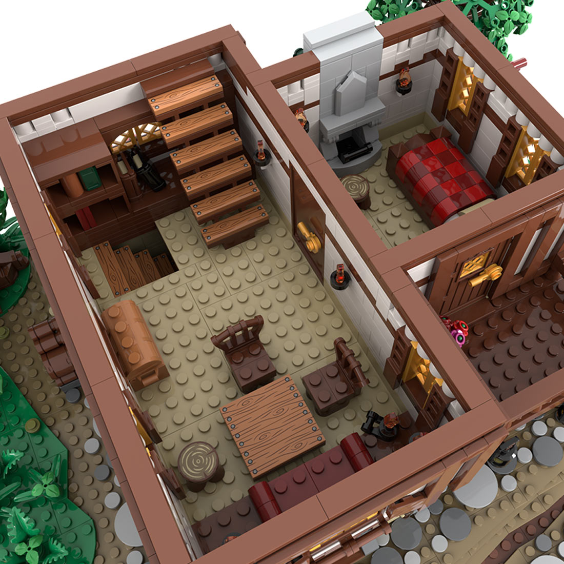 MOC-224458 Medieval Tavern Building Blocks