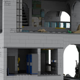 MOC-129272 Modular Urban Transit Station with Balcony Greenery Building Blocks