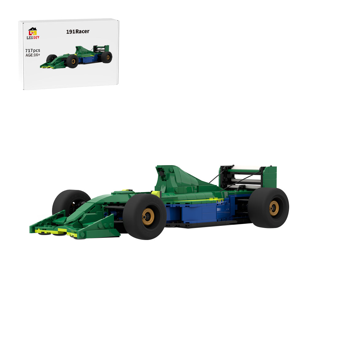 MOC-213339 1:16 1991 Formula Race Car Building Blocks