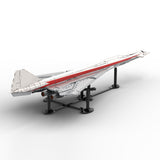 1:80 Scale B2707-200 TWA Supersonic Passenger Aircraft Building Blocks