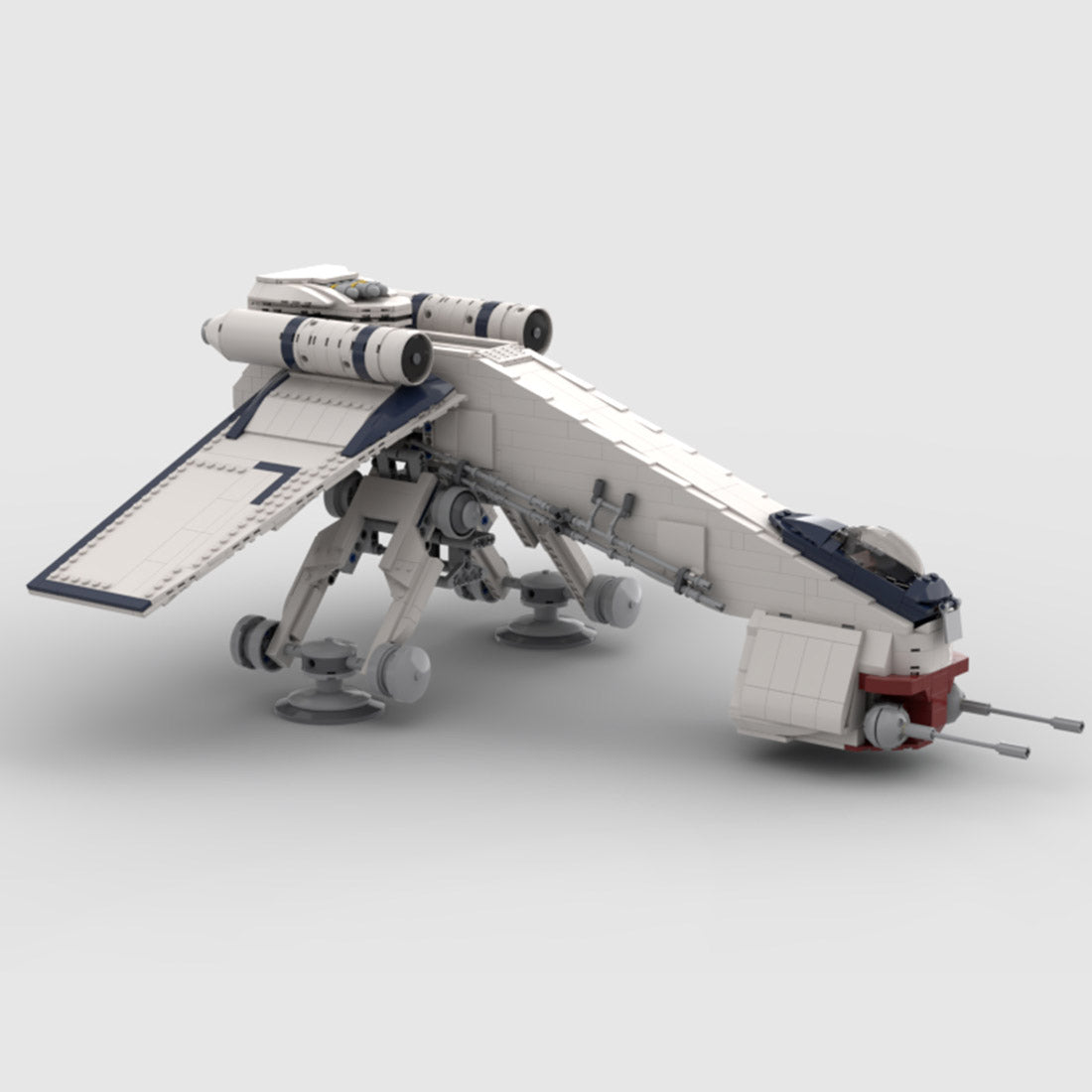 Sci-Fi Dropship & Armored Walker Combo MOC Building Block