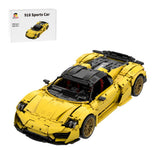918 Sports Car Tech Building Blocks - LesDiy - Yellow