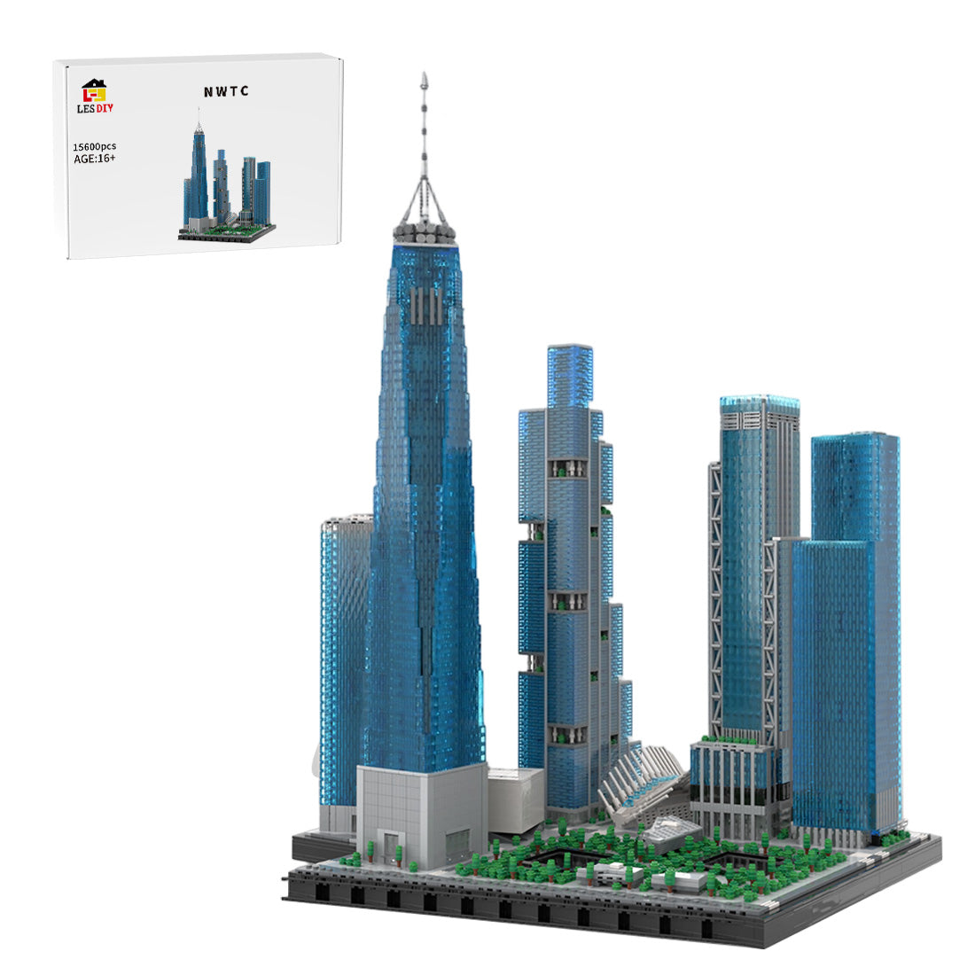 MOC-264039 1:800 Scale New World Trade Center Building Blocks