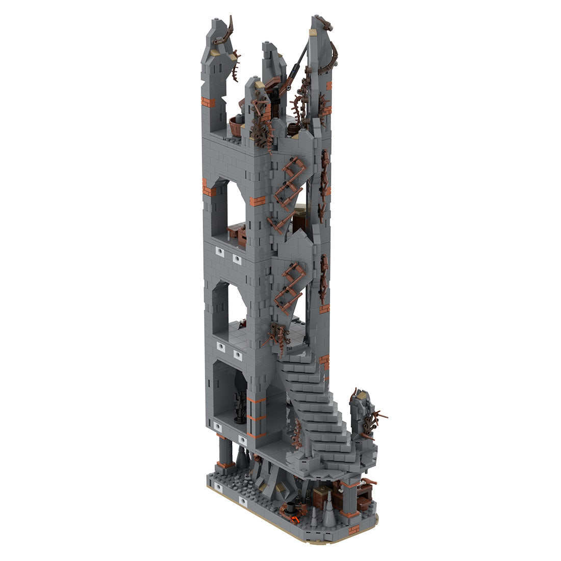 MOC-233504 Medieval Dark Magic Mountain Building Blocks
