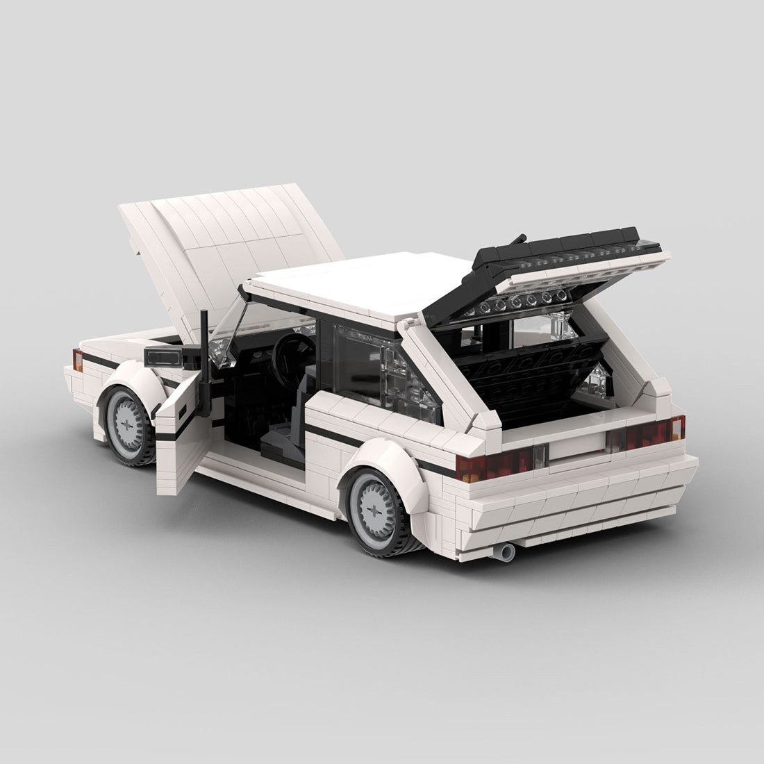 MOC-172054 VW Scirocco GL/GTX White Building Blocks