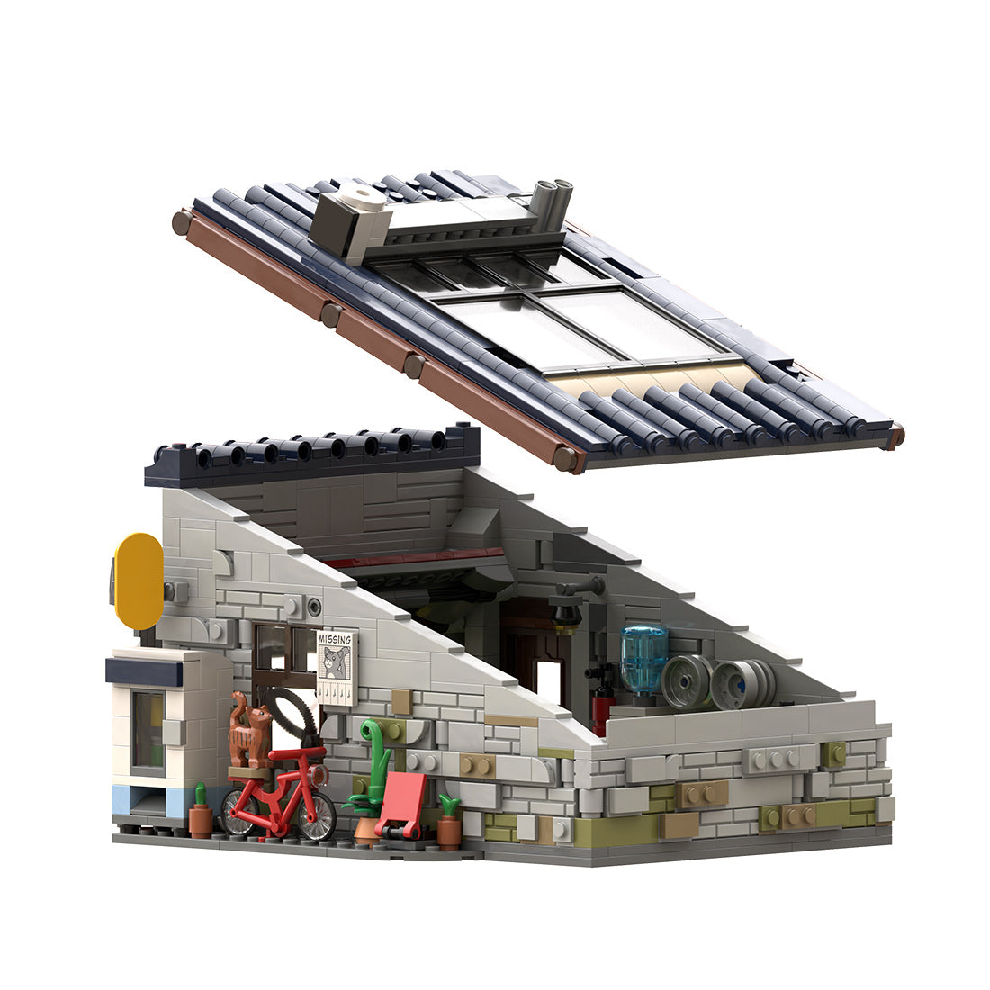 MOC-265598 Japan Backstreet Garage Building Blocks