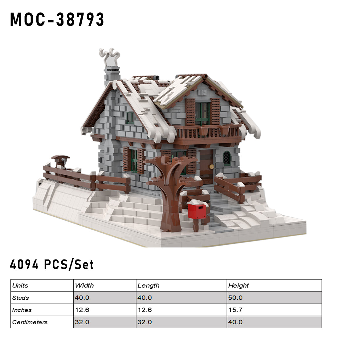 MOC-38793 Winter Chalet Building Blocks