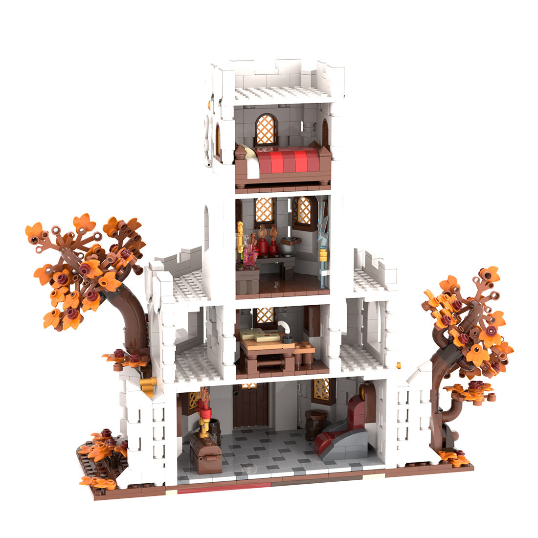 MOC-233345 White Wizard’s tower Building Blocks