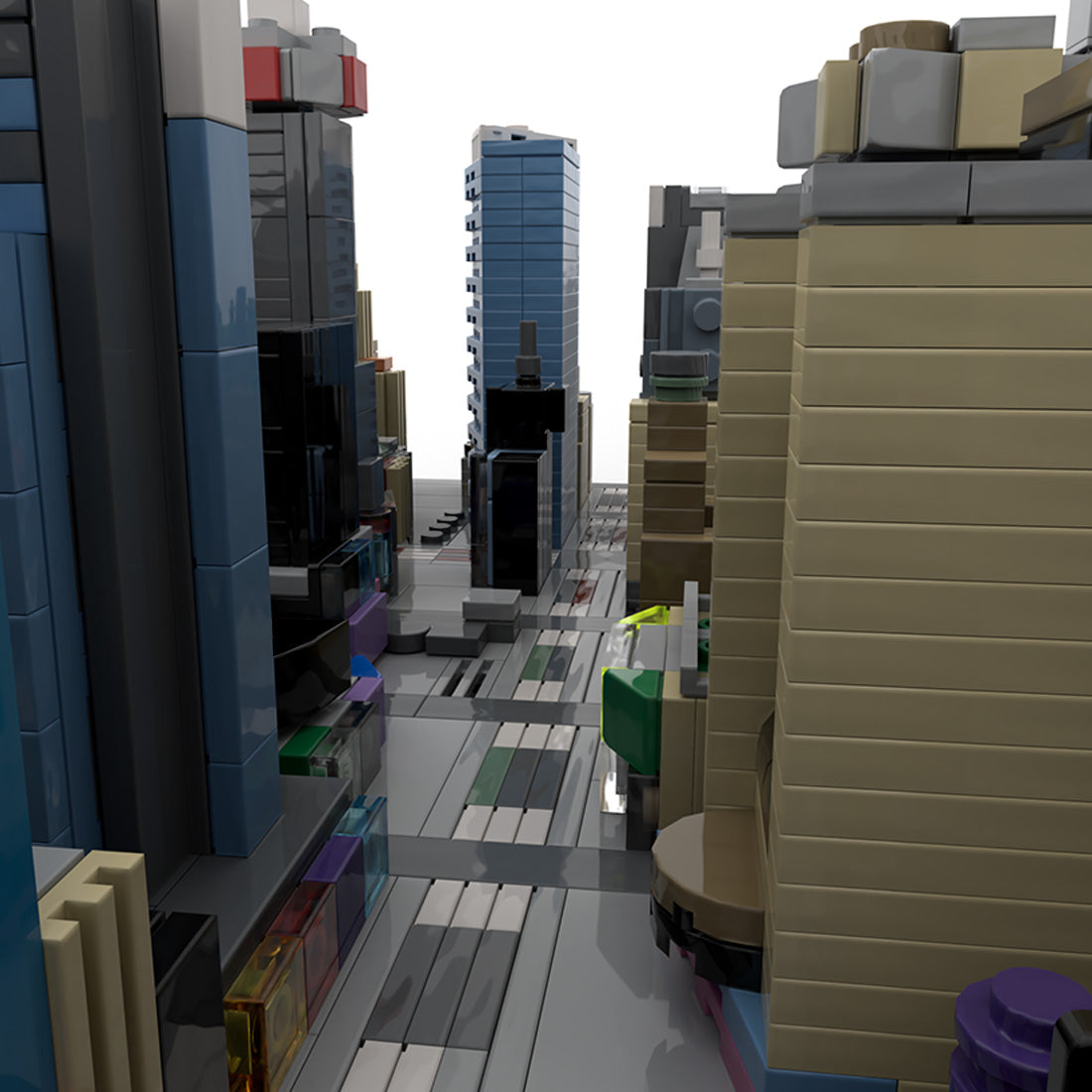 MOC-231668 1/800 Scale New York Midtown Broadway Theatre District Building Blocks