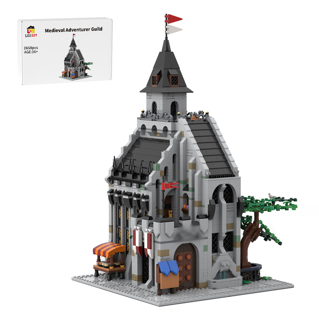 Medieval Adventurer Guild Building Blocks