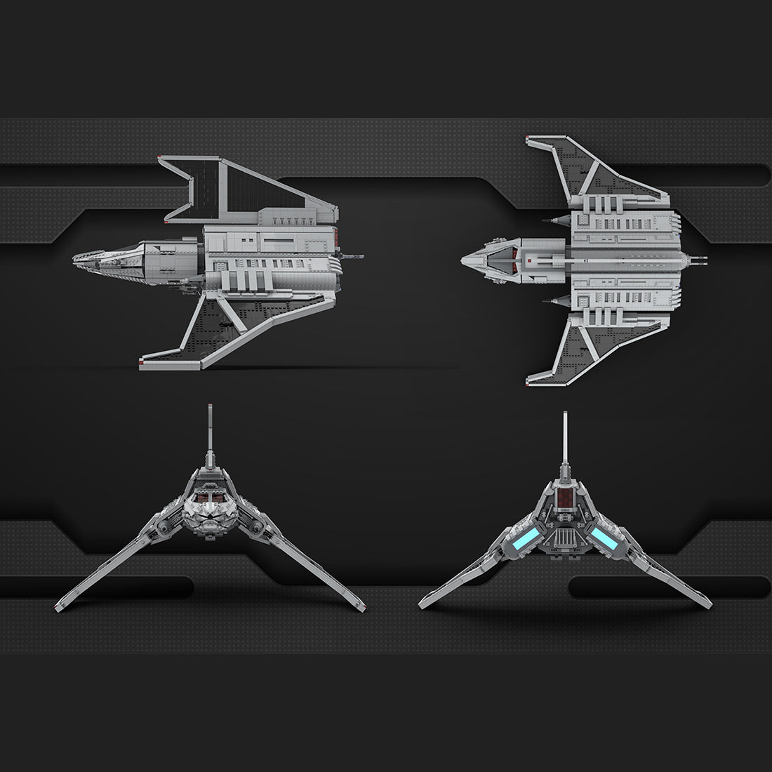 MOC-185675 SW UCS The Havoc Marauder Shuttle of the Bad Batch Upgraded version Building Blocks