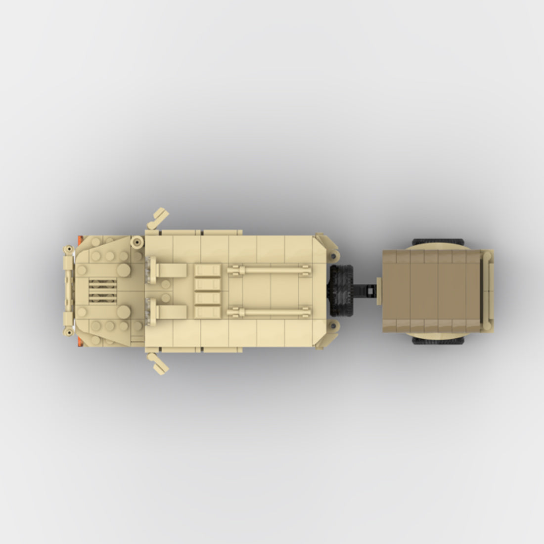 Desert HUMVEE 7 Modern Military Vehicle Building Blocks