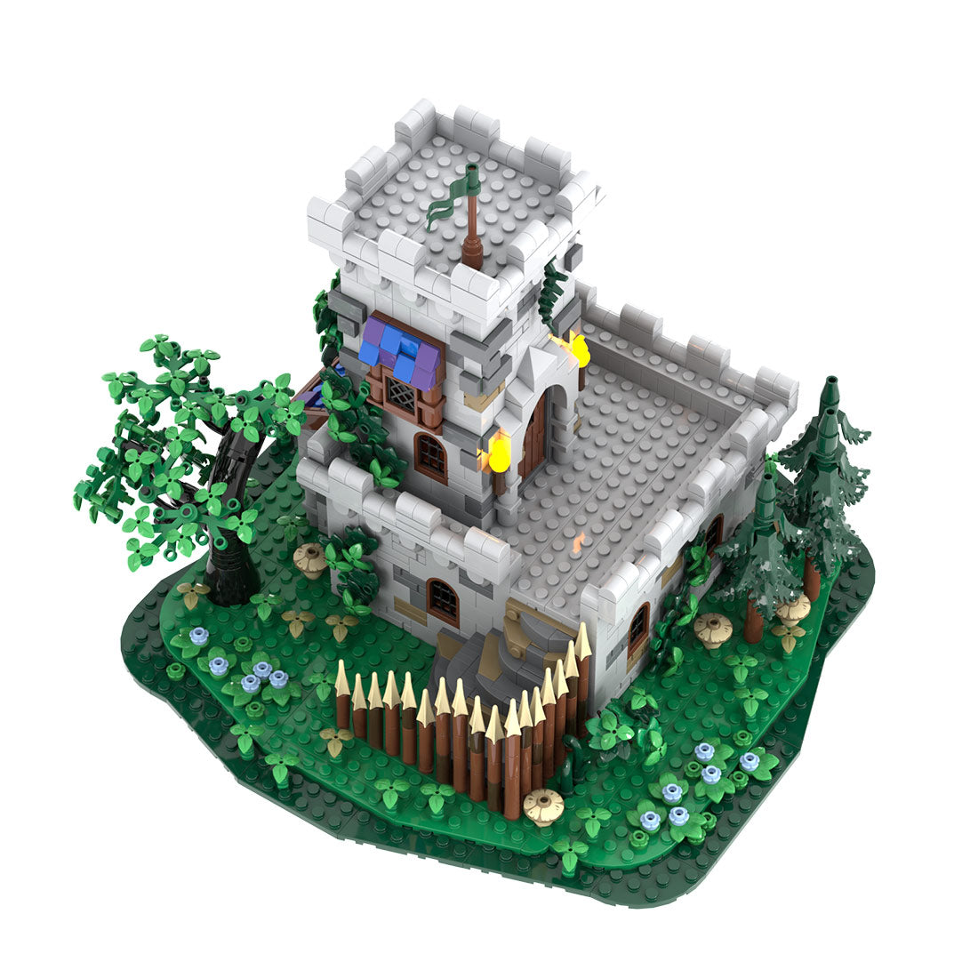 MOC-228153 Modular Medieval Outpost Tower Building Blocks