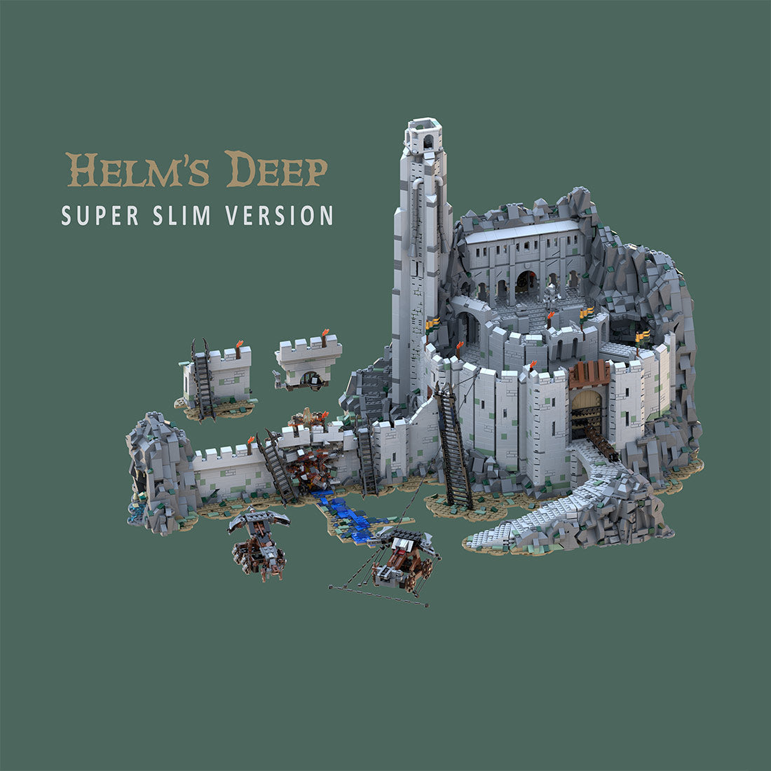 MOC-234842 Helm's Deep - the ultimate MOD - SUPER SLIM Building Blocks