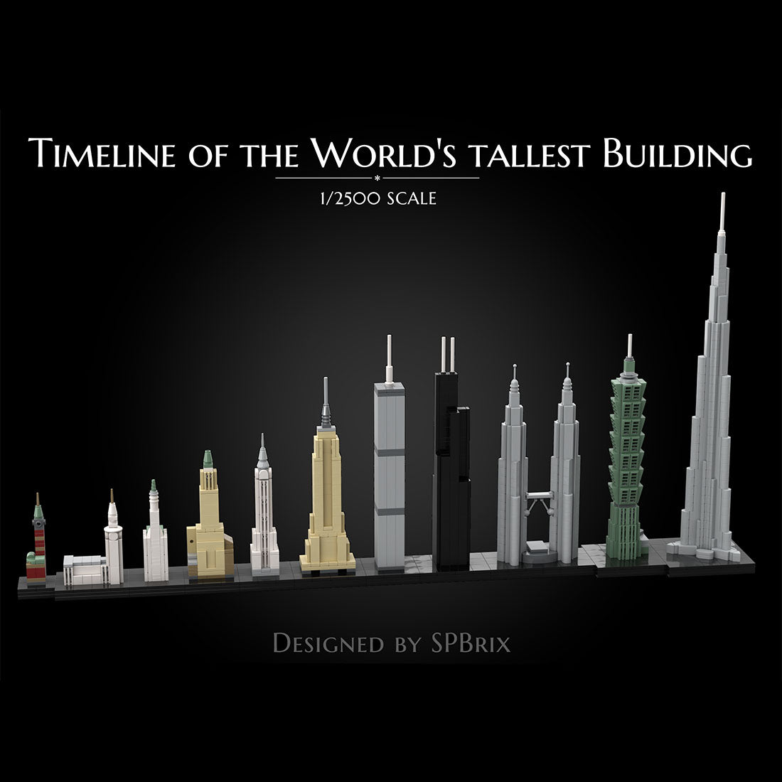 1/2500 Scale Street Scene World Skyscrapers Building Blocks