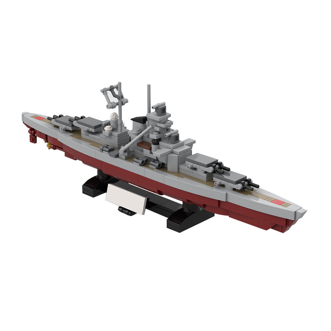 1:700 Scale German Bismarck Battleship Building Blocks