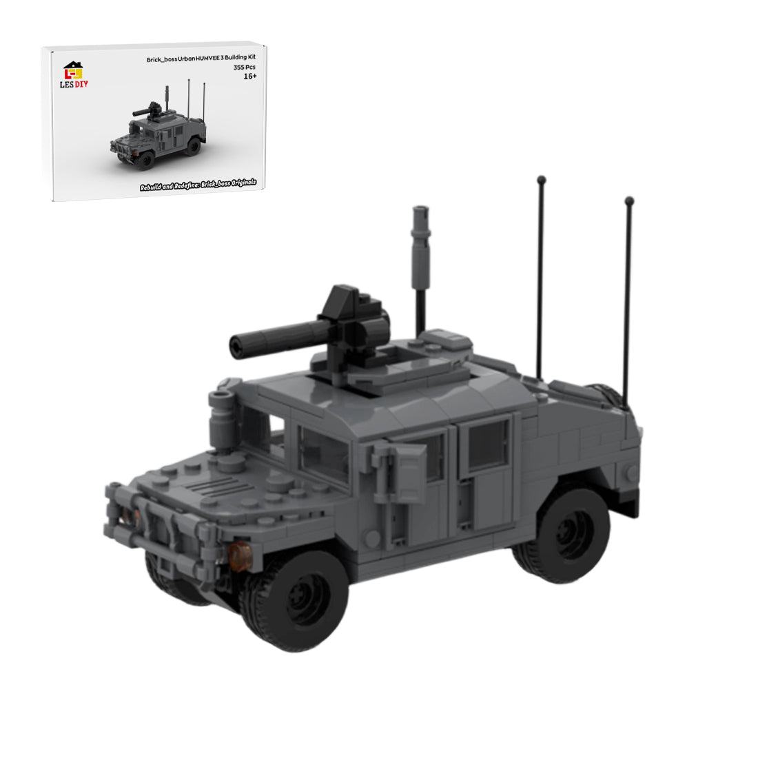 Urban HUMVEE 3 Modern Military Vehicle Building Blocks