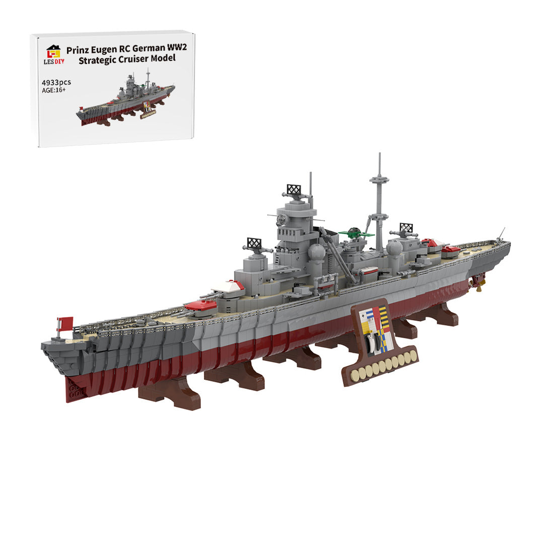 MOC-119082 Prinz Eugen RC Cruiser Building Blocks