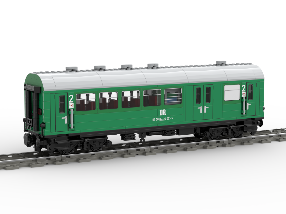 MOC-97676 Deutsche Reichsbahn 4-Axle “Reko” Coaches Building Blocks