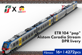 Italian ETR-104 pop Alstom Coradia Stream DPR livery Building Blocks