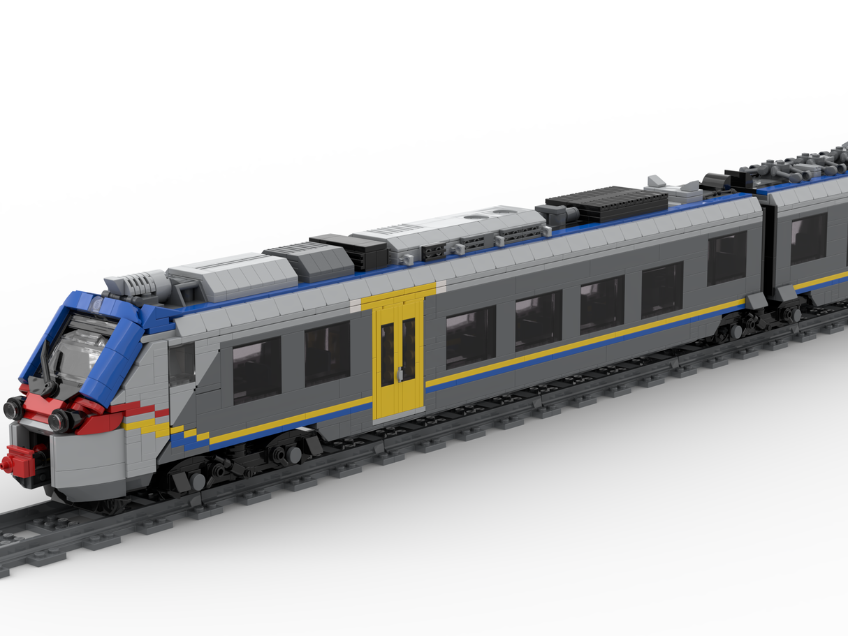 Italian ETR-104 pop Alstom Coradia Stream DPR livery Building Blocks