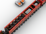 Red 460 Hogwarts Express Steam Locomotive Building Blocks - Dynamic Version