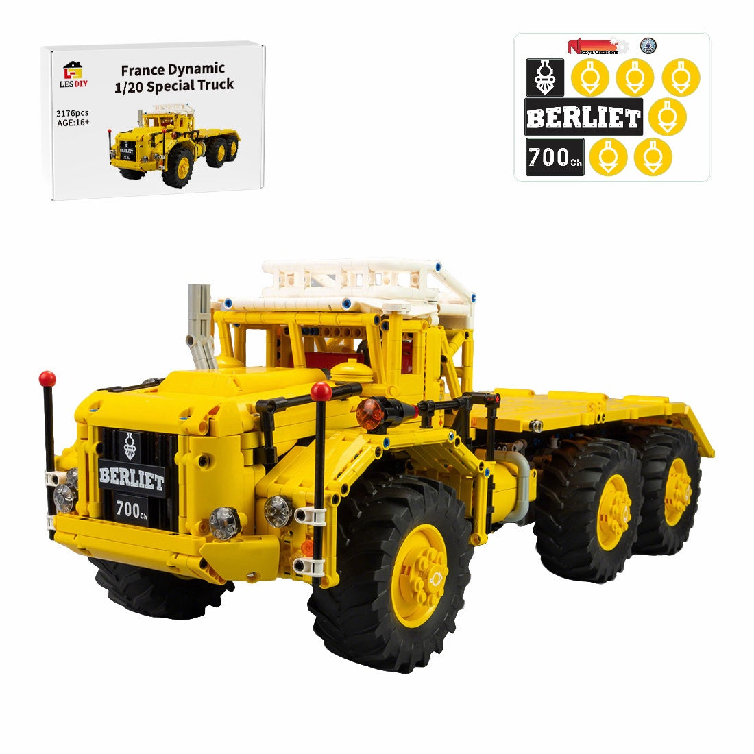 MOC-232346 Berliet T100 Building Blocks (Buwizz Version)