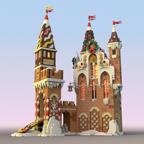 MOC-130576 Medieval Winter Castle Model