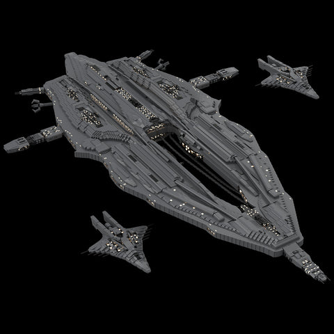 MOC-131785 Wraith-HiveShip Spaceship Model