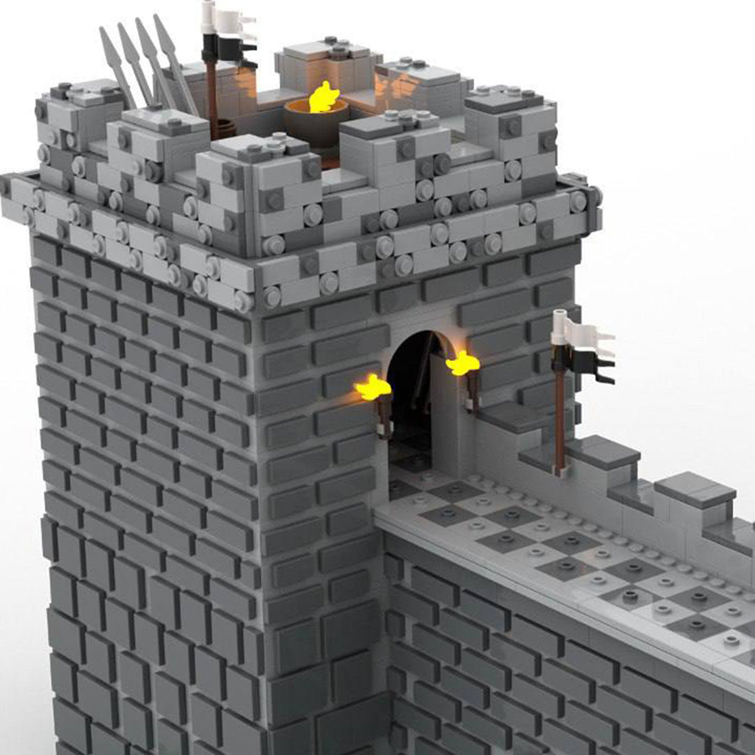 MOC-147993 Medieval Castle Architecture Model