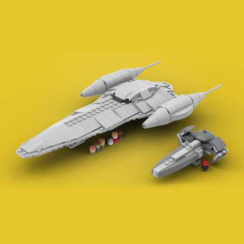 MOC-65797 Micro Nubian Royal Starship & Sith Infiltrator