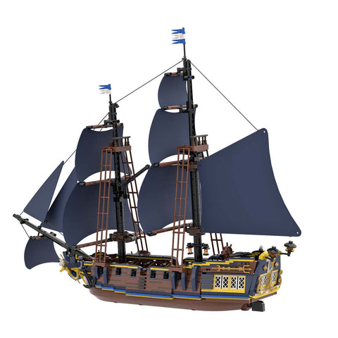 Triton Warship Model with Sails