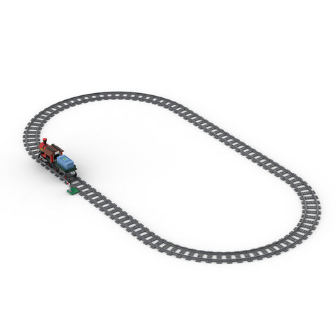 MOC Extra-long Train Track Model