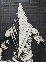 MOC-238914 Lego art relief of a male horror character Building Blocks