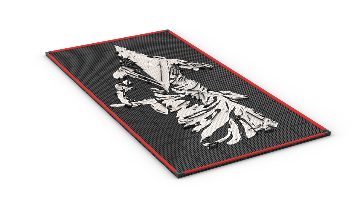 MOC-238914 Lego art relief of a male horror character Building Blocks