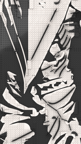 MOC-238914 Lego art relief of a male horror character Building Blocks