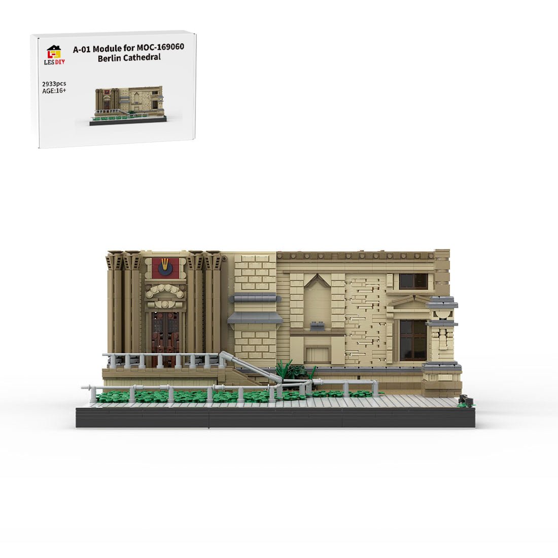 A - 01 Module for MOC - 169060 Berlin Cathedral Building Blocks - LesDiy - 