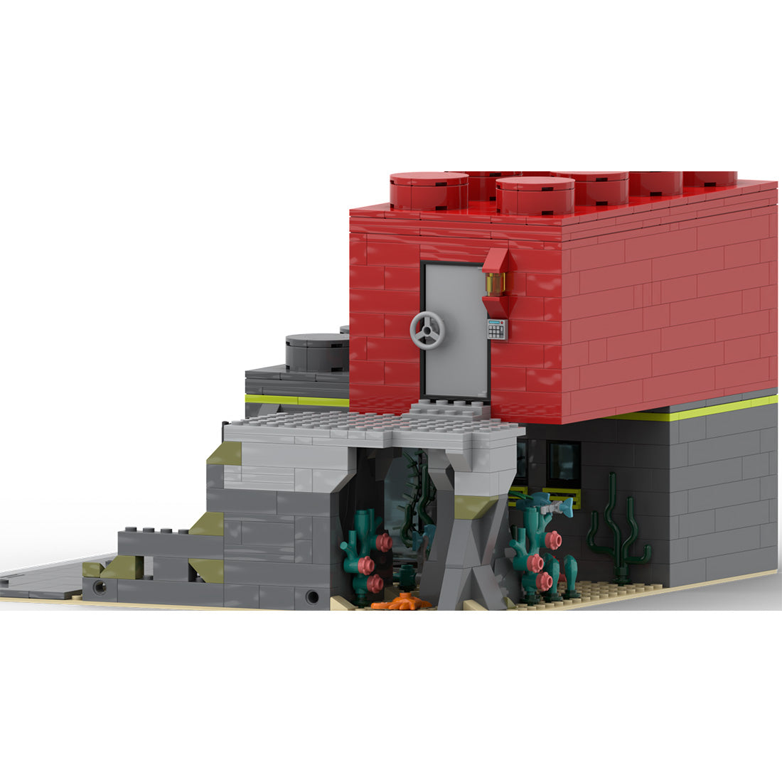 MOC-248880 Atlantis-Inspired City House Building Blocks