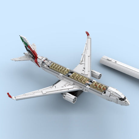 A350-900 UAE Livery Widebody Airliner Building Blocks-LesDiy-Building Blocks-