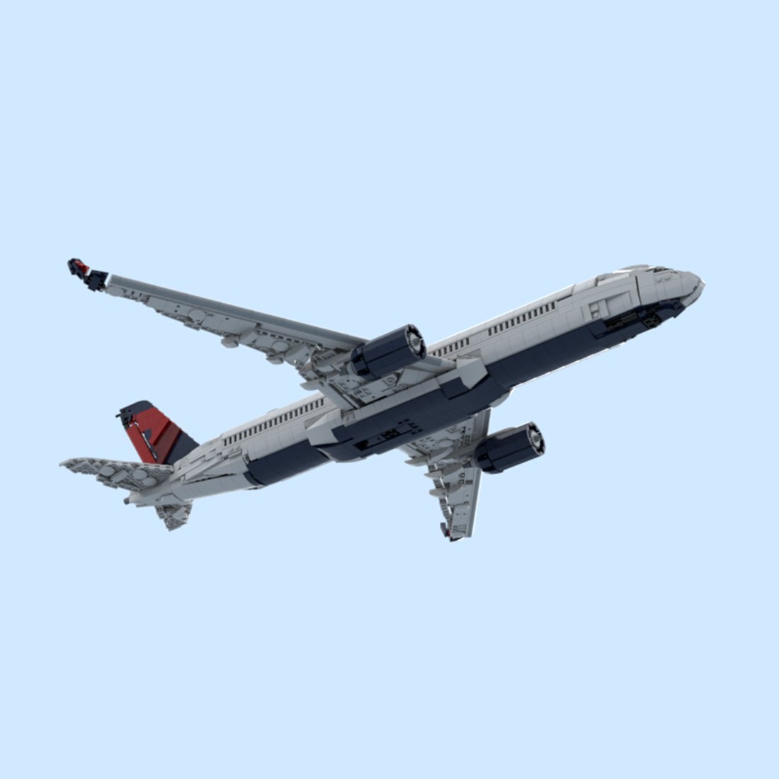 A350-900 U.S. Livery Widebody Airliner Building Blocks-LesDiy-Building Blocks-
