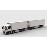 MOC-193350 Refrigerated Truck & Full Trailer Building Blocks