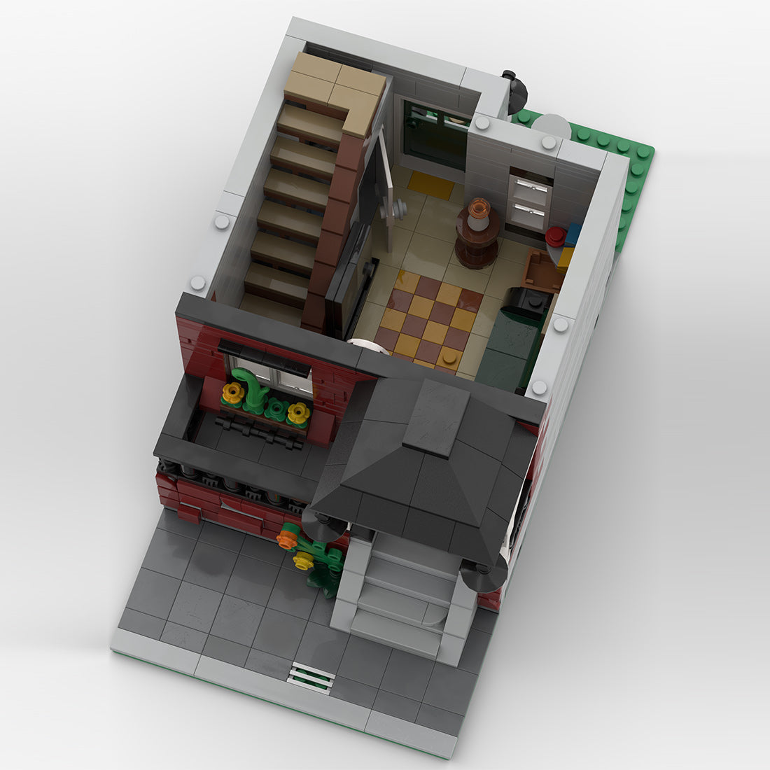Modular Street Scene Townhouse Building Blocks