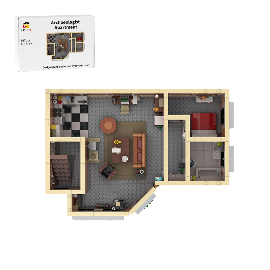 SitComplex Level 9 Friends Ross's Apartment Building Blocks