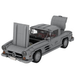 MOC-223863 Mercedes 300 SL W198 1:18 Scale Classic Sports Car Building Blocks