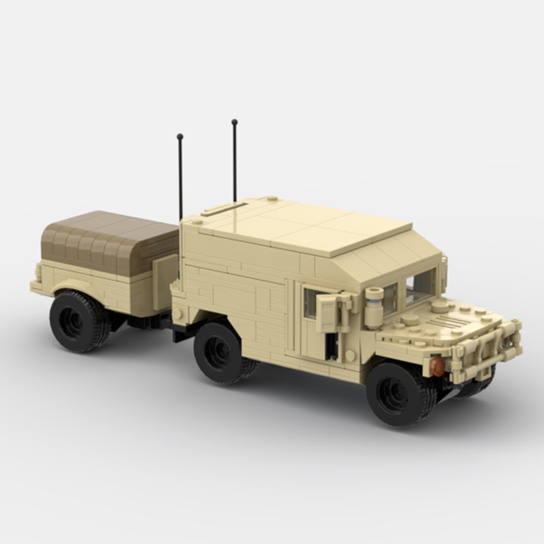 Desert HUMVEE 13 Modern Military Vehicle Building Blocks