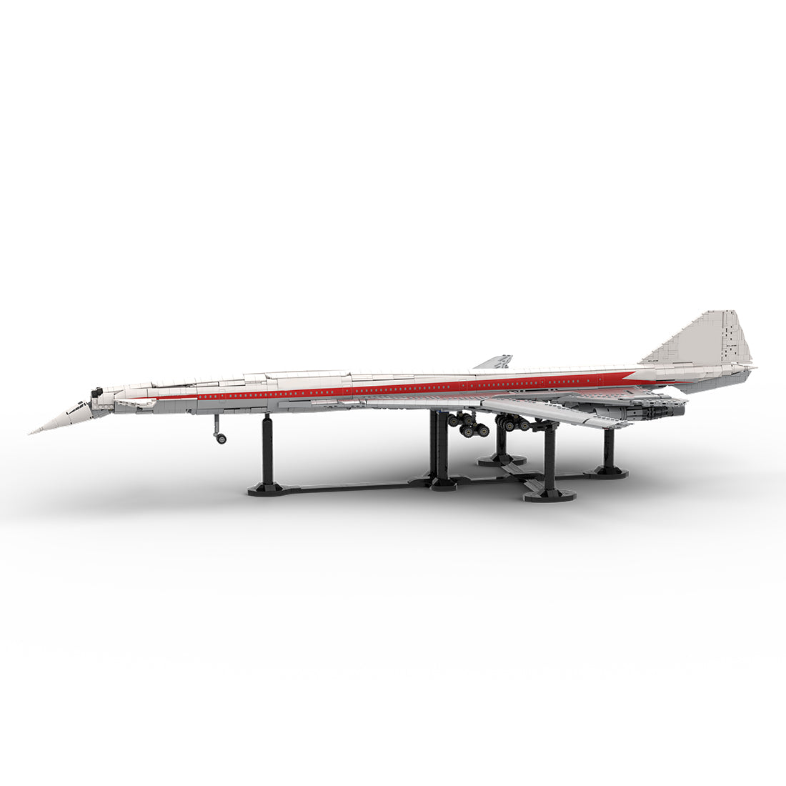 1:80 Scale B2707-200 TWA Supersonic Passenger Aircraft Building Blocks