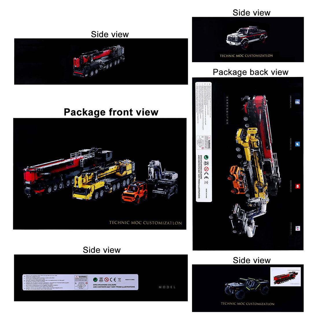 MOC Small Particles V3.0 1:20 2.4G RC Mobile LTM1750-9.1 All-terrain Crane Building Blocks