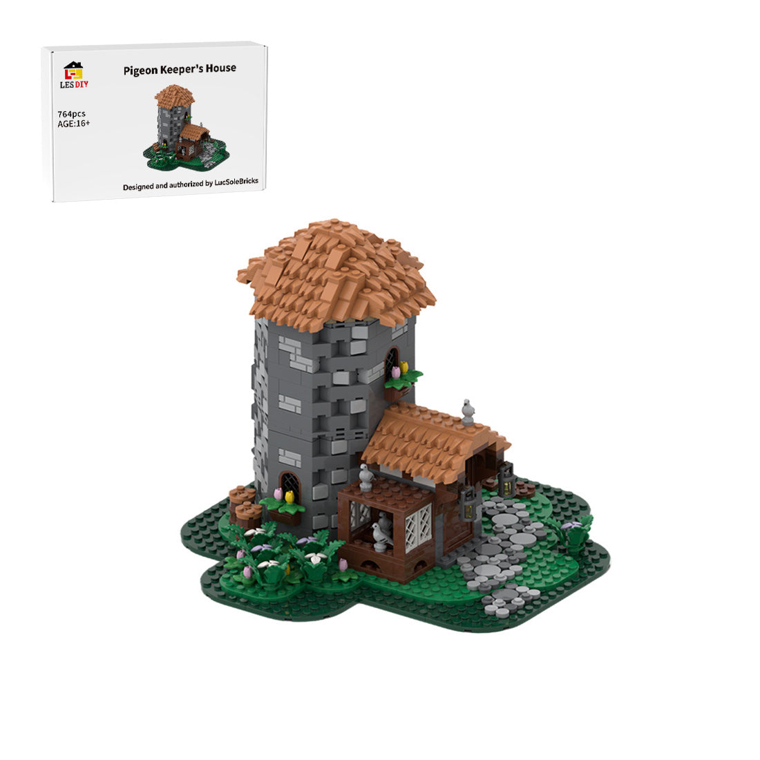 MOC-243065 Pigeon Keeper's House Medieval Village Building Blocks