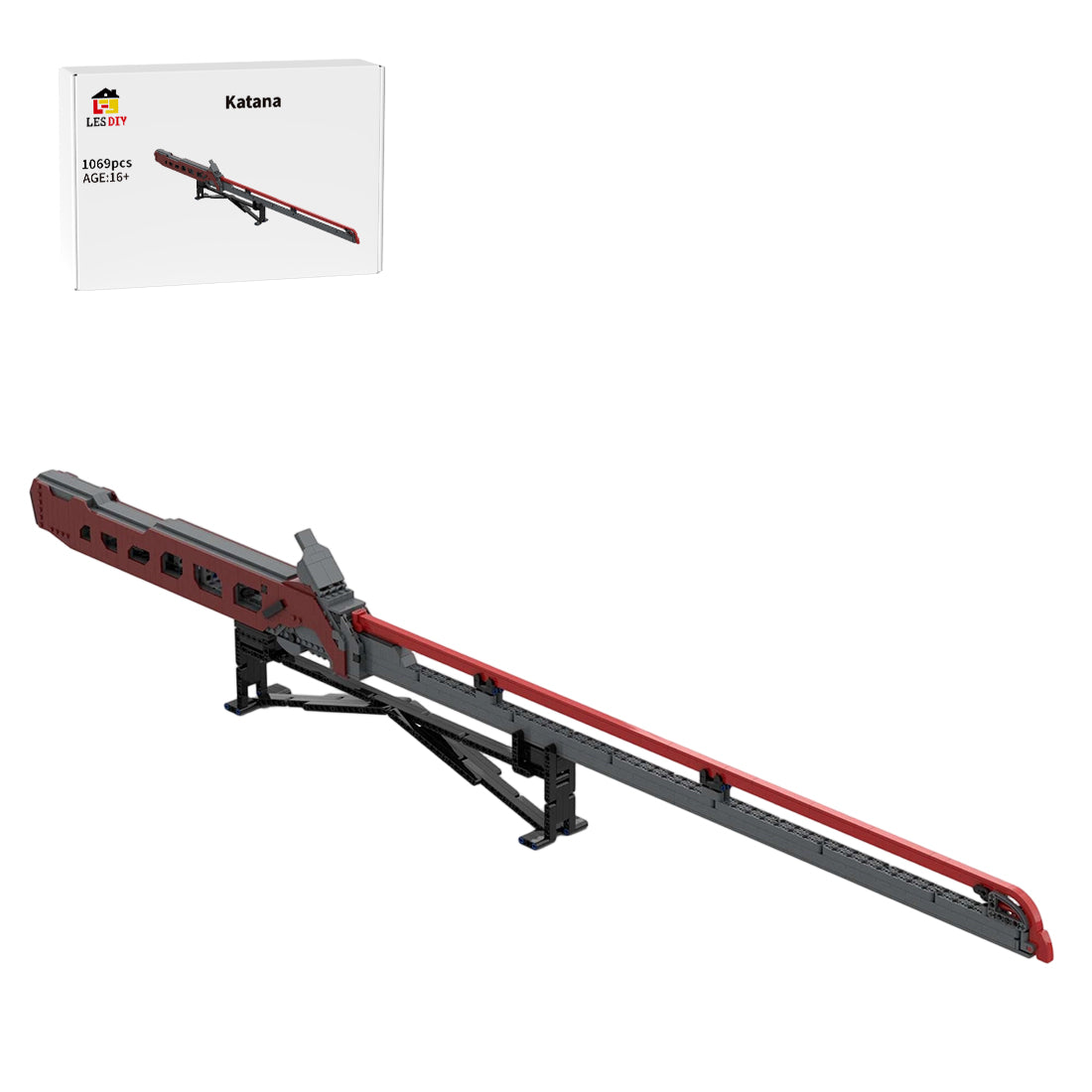 MOC-2733 1:1 Life Sized Errata Katana Building Blocks