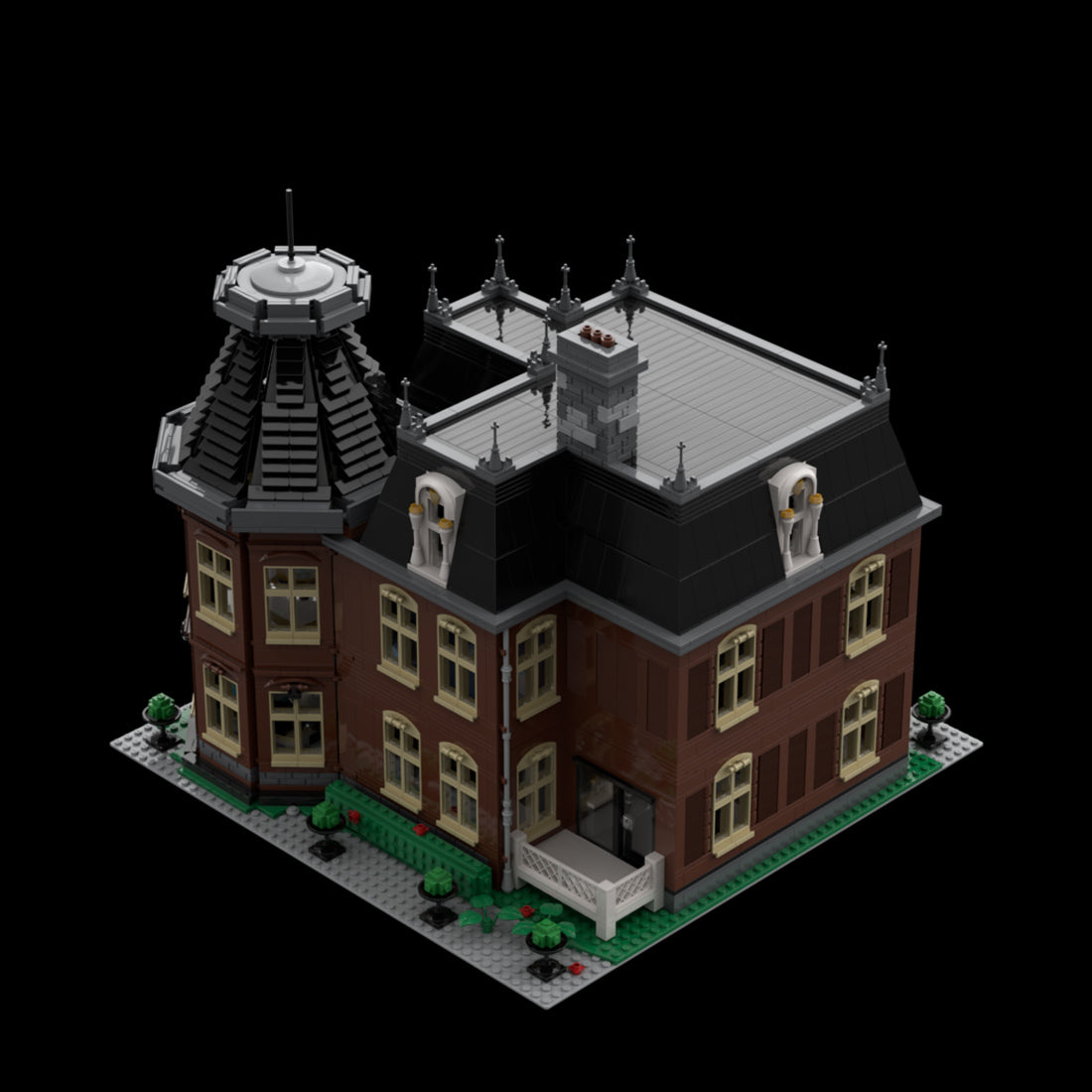 Victorian Manor House Historic European Mansion Building Blocks